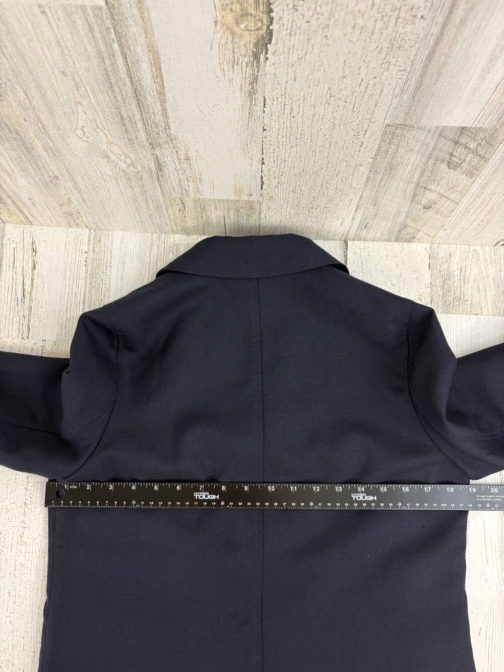 ANN MASHBURN Size S Ghost Blazer Navy Jacket EUC - Picture 15 of 16